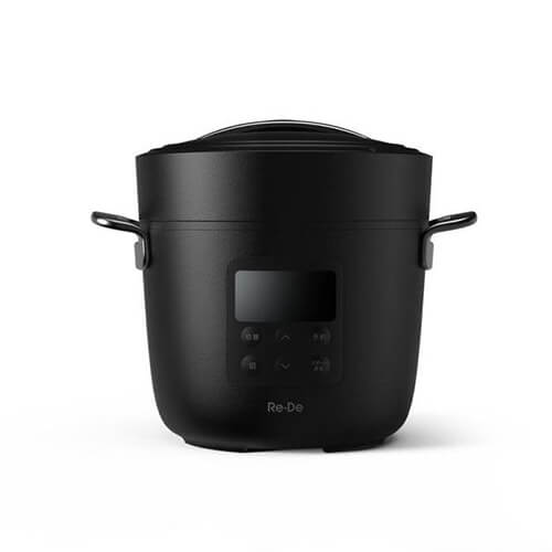 ＜Re・De＞Pot 電気圧力鍋　ブラック　2L　EPC01A-20BK